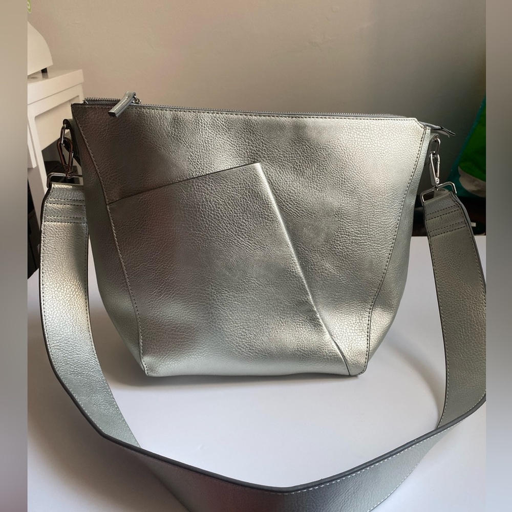 Silver Shoulder Bag
